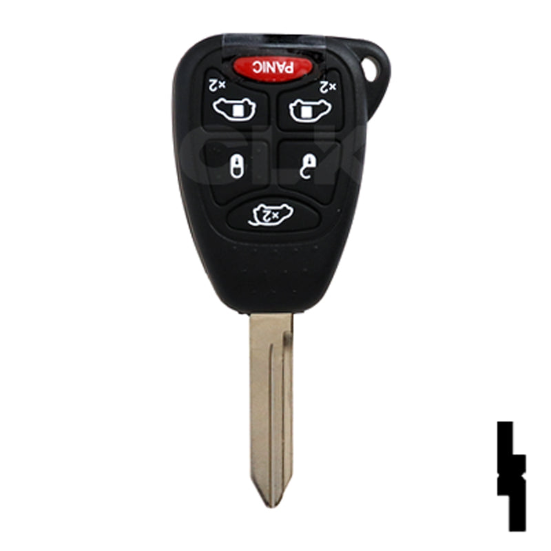 Chrysler 6 Button Remote Head Key (6B1) - By Ilco Automotive Key Ilco