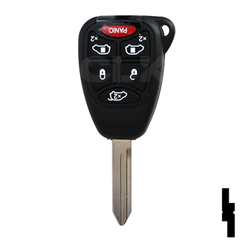 Chrysler 6 Button Remote Head Key (6B1) - By Ilco Automotive Key Ilco