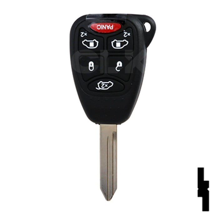 Chrysler 6 Button Remote Head Key (6B1) - By Ilco Automotive Key Ilco