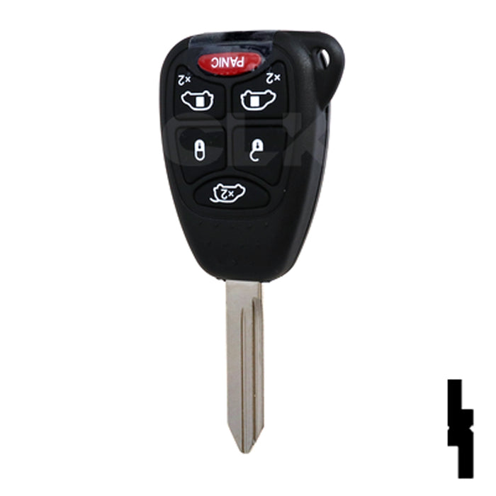 Chrysler 6 Button Remote Head Key (6B1) - By Ilco Automotive Key Ilco
