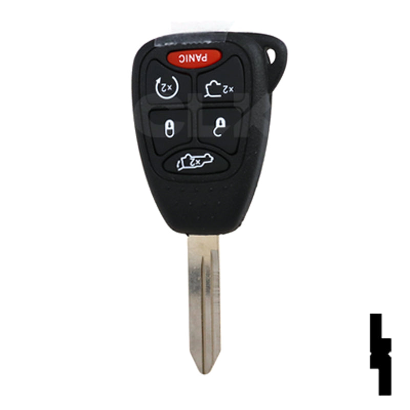 Chrysler Dodge and Jeep OEM Replacement Remote 6-Button Key Automotive Key Solid Keys USA