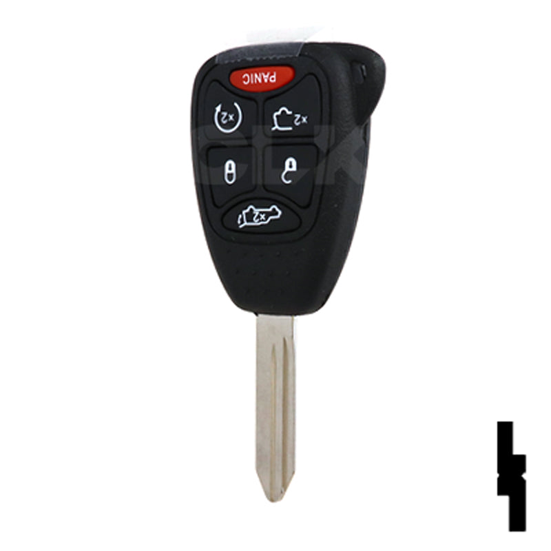 Chrysler Dodge and Jeep OEM Replacement Remote 6-Button Key Automotive Key Solid Keys USA