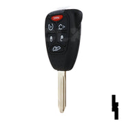 Chrysler Dodge and Jeep OEM Replacement Remote 6-Button Key Automotive Key Solid Keys USA