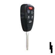 Chrysler Dodge and Jeep OEM Replacement Remote 6-Button Key Automotive Key Solid Keys USA