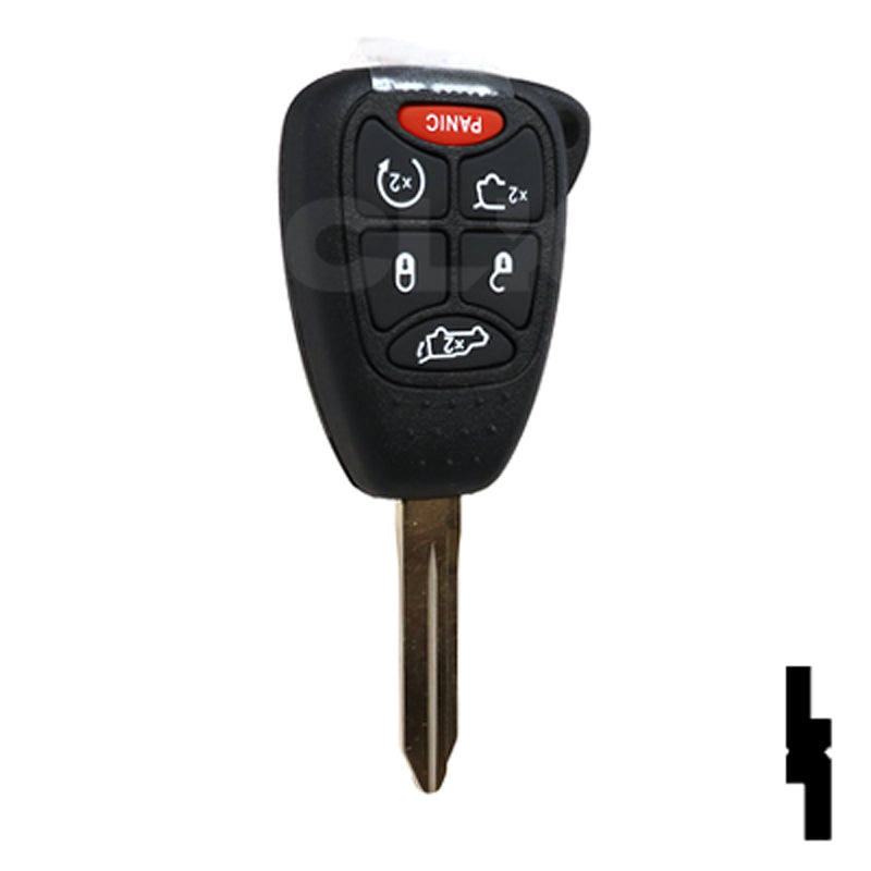 Chrysler Dodge and Jeep OEM Replacement Remote 6-Button Key Automotive Key Solid Keys USA