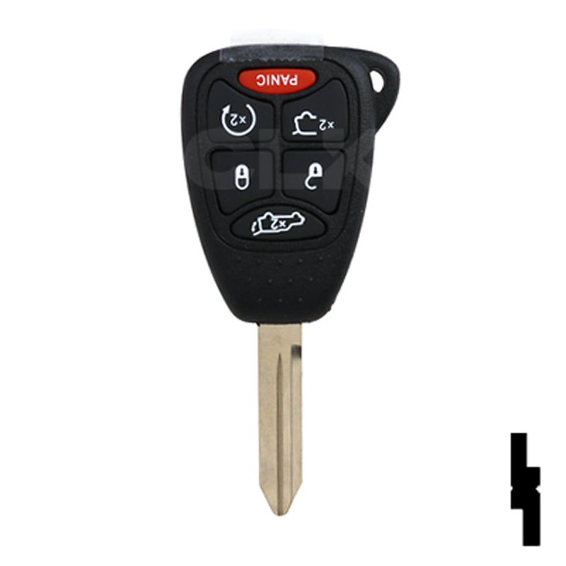Chrysler Dodge and Jeep OEM Replacement Remote 6-Button Key Automotive Key Solid Keys USA