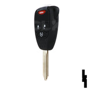 Chrysler, Dodge, and Jeep OEM Replacement Remote Key - 4 Button w/ Remote Start Automotive Key Solid Keys USA