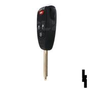 Chrysler, Dodge, and Jeep OEM Replacement Remote Key - 4 Button w/ Remote Start Automotive Key Solid Keys USA