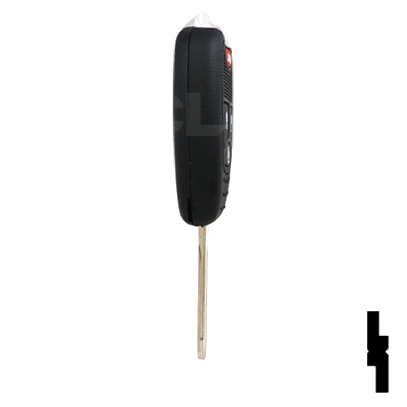 Chrysler, Dodge, and Jeep OEM Replacement Remote Key - 4 Button w/ Remote Start Automotive Key Solid Keys USA
