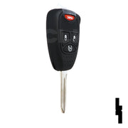 Chrysler, Dodge, and Jeep OEM Replacement Remote Key - 4 Button w/ Remote Start Automotive Key Solid Keys USA