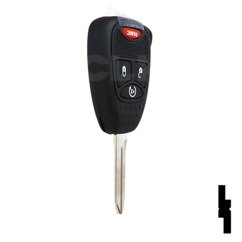 Chrysler, Dodge, and Jeep OEM Replacement Remote Key - 4 Button w/ Remote Start Automotive Key Solid Keys USA