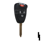 Chrysler, Dodge, and Jeep OEM Replacement Remote Key - 4 Button w/ Remote Start Automotive Key Solid Keys USA