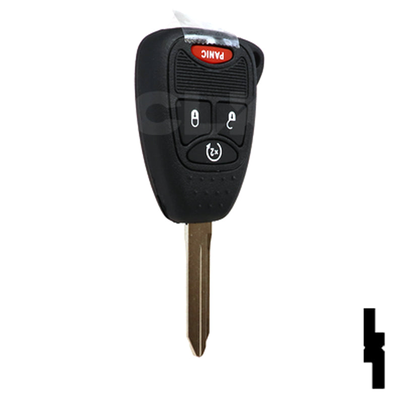 Chrysler, Dodge, and Jeep OEM Replacement Remote Key - 4 Button w/ Remote Start Automotive Key Solid Keys USA