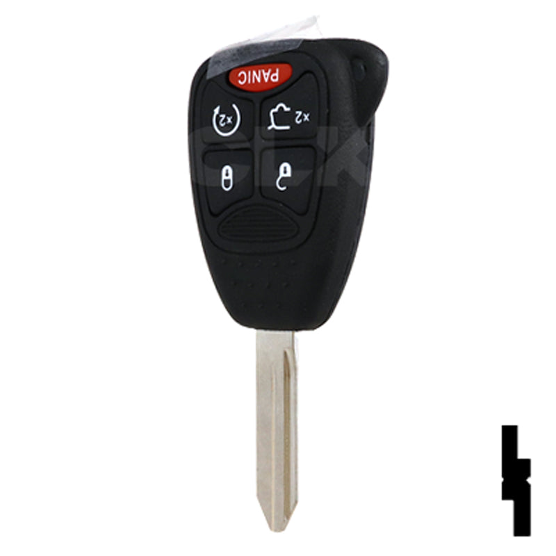 Chrysler, Dodge, and Jeep OEM Replacement Remote Key - 5 Button w/ Hatch and Remote Start Automotive Key Solid Keys USA