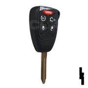 Chrysler, Dodge, and Jeep OEM Replacement Remote Key - 5 Button w/ Hatch and Remote Start Automotive Key Solid Keys USA