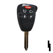 Chrysler, Dodge, and Jeep OEM Replacement Remote Key - 5 Button w/ Hatch and Remote Start Automotive Key Solid Keys USA