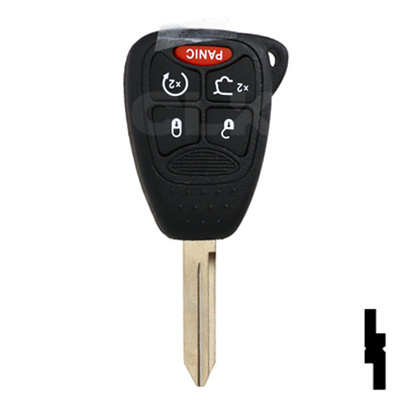Chrysler, Dodge, and Jeep OEM Replacement Remote Key - 5 Button w/ Hatch and Remote Start Automotive Key Solid Keys USA