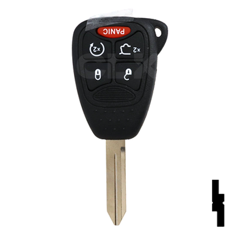 Chrysler, Dodge, and Jeep OEM Replacement Remote Key - 5 Button w/ Hatch and Remote Start Automotive Key Solid Keys USA