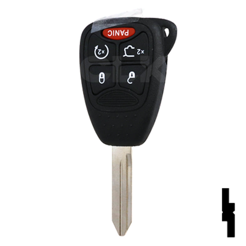 Chrysler, Dodge, and Jeep OEM Replacement Remote Key - 5 Button w/ Hatch and Remote Start Automotive Key Solid Keys USA
