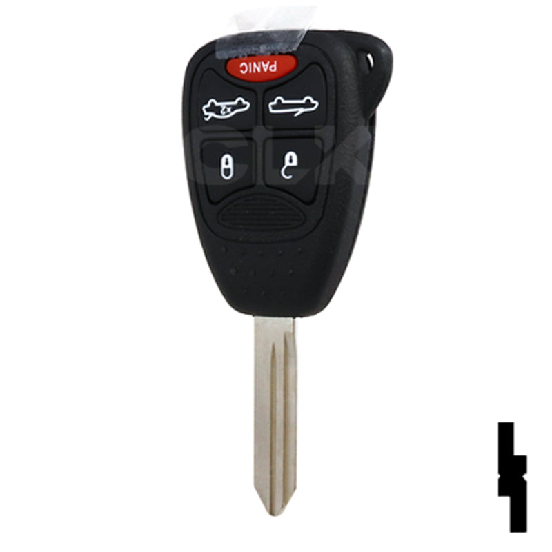 Chrysler, Dodge, and Jeep OEM Replacement Remote Key - 5 Button w/ Trunk and Convertible Automotive Key Solid Keys USA