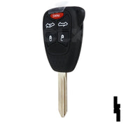 Chrysler, Dodge, and Jeep OEM Replacement Remote Key - 5 Button w/ Trunk and Convertible Automotive Key Solid Keys USA