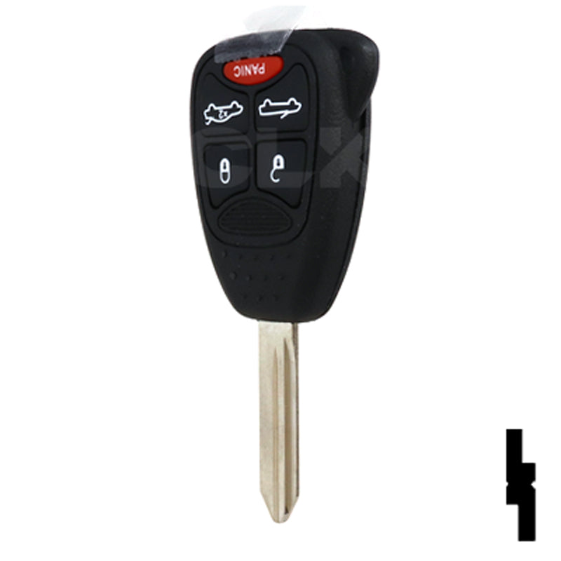 Chrysler, Dodge, and Jeep OEM Replacement Remote Key - 5 Button w/ Trunk and Convertible Automotive Key Solid Keys USA