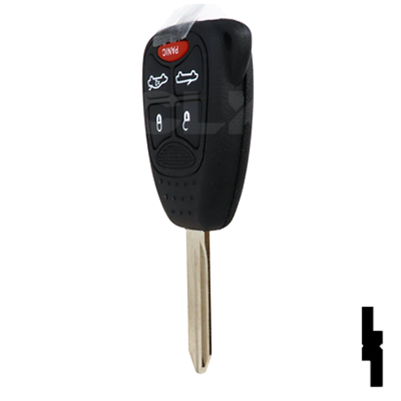 Chrysler, Dodge, and Jeep OEM Replacement Remote Key - 5 Button w/ Trunk and Convertible Automotive Key Solid Keys USA