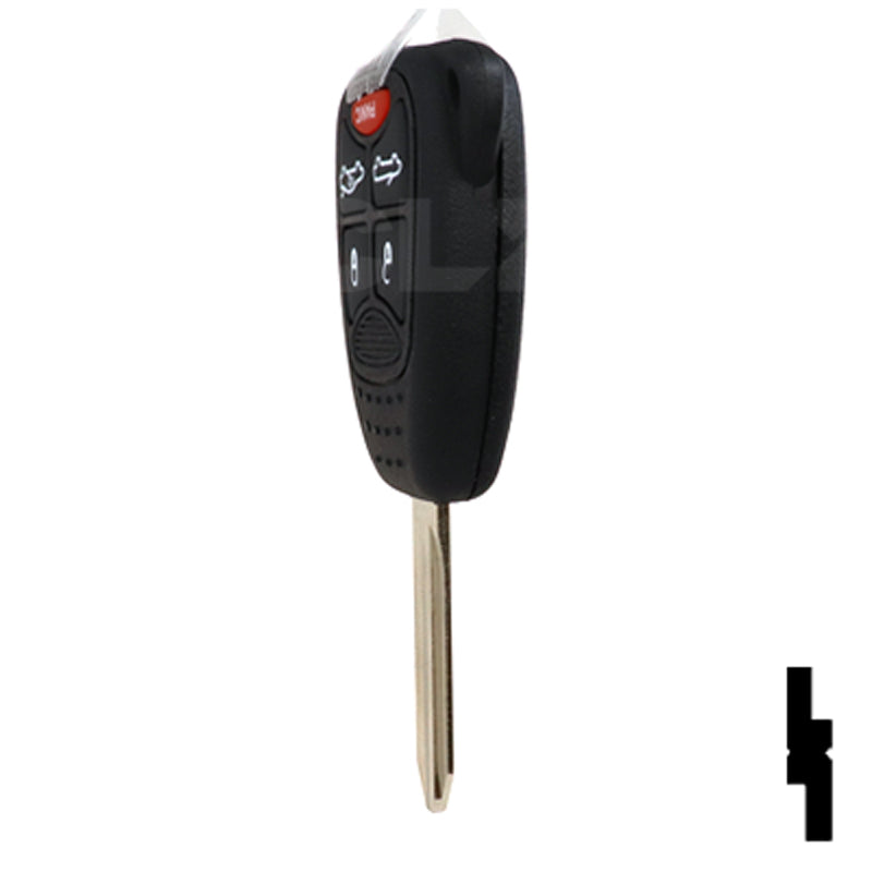 Chrysler, Dodge, and Jeep OEM Replacement Remote Key - 5 Button w/ Trunk and Convertible Automotive Key Solid Keys USA