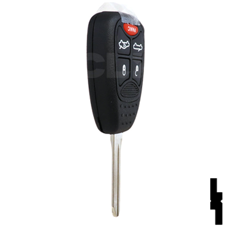 Chrysler, Dodge, and Jeep OEM Replacement Remote Key - 5 Button w/ Trunk and Convertible Automotive Key Solid Keys USA