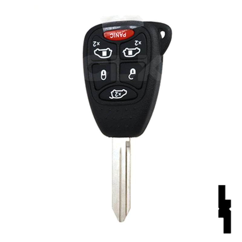 Chrysler, Dodge, and Jeep OEM Replacement Remote Key - 6 Button w/ Hatch and Power Sliding Doors Automotive Key Solid Keys USA