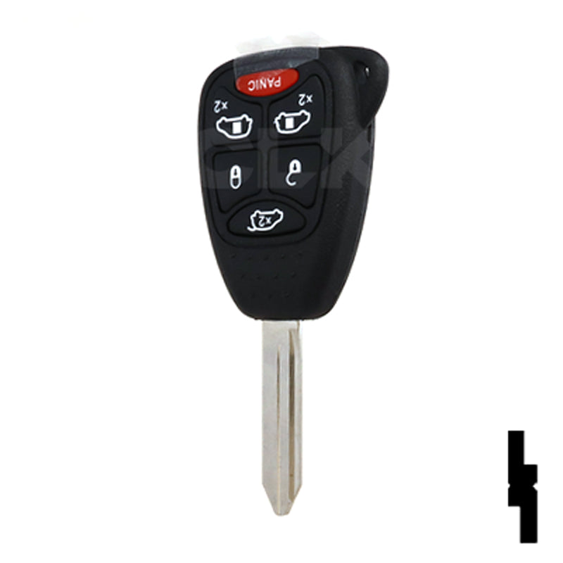Chrysler, Dodge, and Jeep OEM Replacement Remote Key - 6 Button w/ Hatch and Power Sliding Doors Automotive Key Solid Keys USA