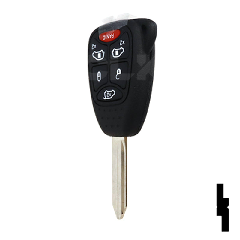 Chrysler, Dodge, and Jeep OEM Replacement Remote Key - 6 Button w/ Hatch and Power Sliding Doors Automotive Key Solid Keys USA