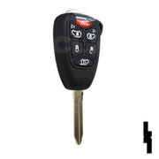 Chrysler, Dodge, and Jeep OEM Replacement Remote Key - 6 Button w/ Hatch and Power Sliding Doors Automotive Key Solid Keys USA