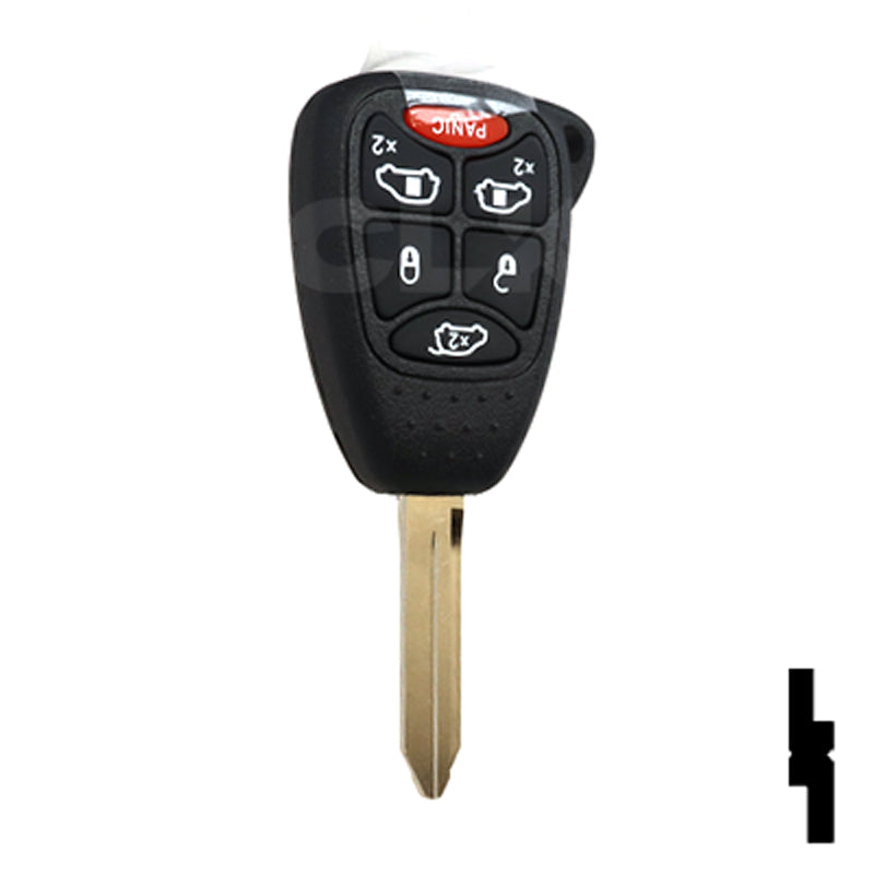 Chrysler, Dodge, and Jeep OEM Replacement Remote Key - 6 Button w/ Hatch and Power Sliding Doors Automotive Key Solid Keys USA