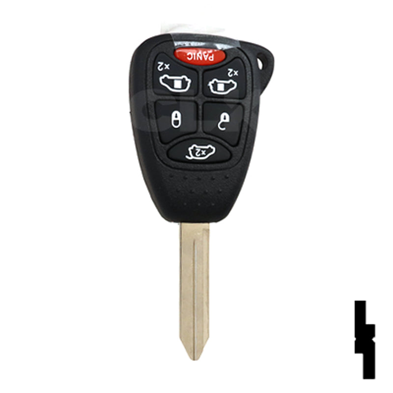 Chrysler, Dodge, and Jeep OEM Replacement Remote Key - 6 Button w/ Hatch and Power Sliding Doors Automotive Key Solid Keys USA