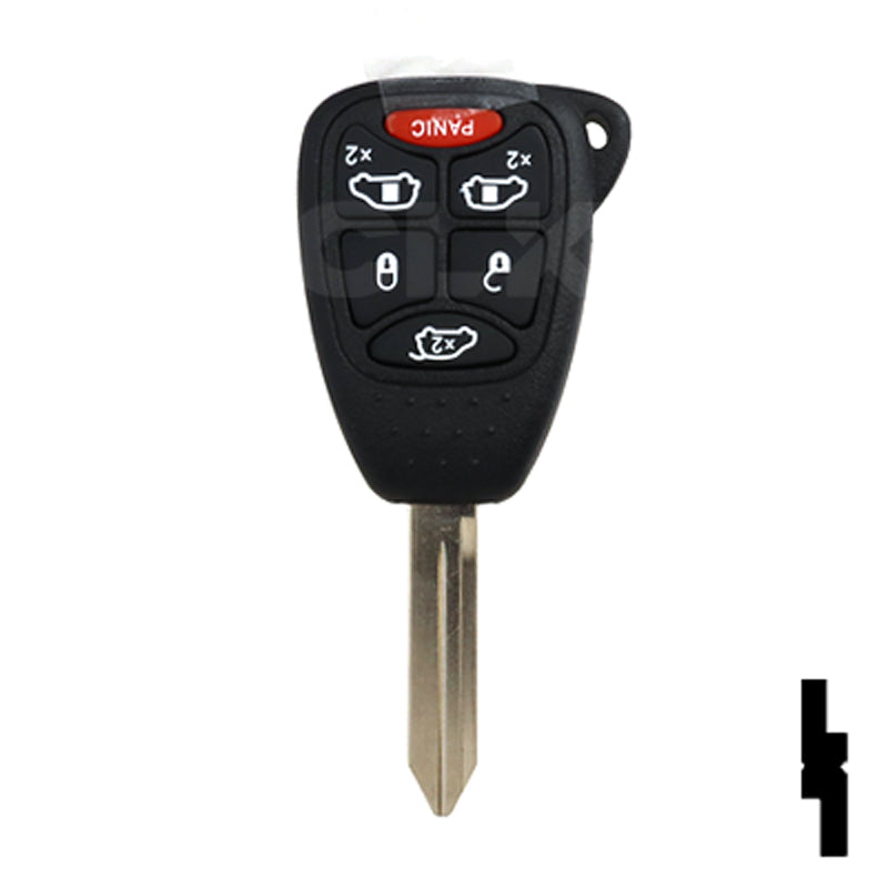 Chrysler, Dodge, and Jeep OEM Replacement Remote Key - 6 Button w/ Hatch and Power Sliding Doors Automotive Key Solid Keys USA