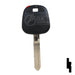 Cloneable Transponder Key | Toyota | TPX1TOYO-19.P Automotive Key JMA USA