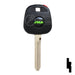 Cloneable Transponder Key | Toyota | TPX1TOYO-19.P Automotive Key JMA USA