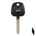 Cloneable Transponder Key | Toyota | TPX1TOYO-19.P Automotive Key JMA USA