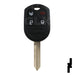 Ford 4 Button Remote Head Key (4B2) - By Ilco Automotive Key Ilco