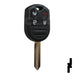 Ford 4 Button Remote Head Key (4B3) - By Ilco Automotive Key Ilco