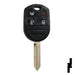 Ford 4 Button Remote Head Key (4B3) - By Ilco Automotive Key Ilco