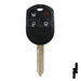 Ford 4 Button Remote Head Key (4B3) - By Ilco Automotive Key Ilco
