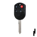 Ford 4 Button Remote Head Key (4B4) - By Ilco Automotive Key Ilco