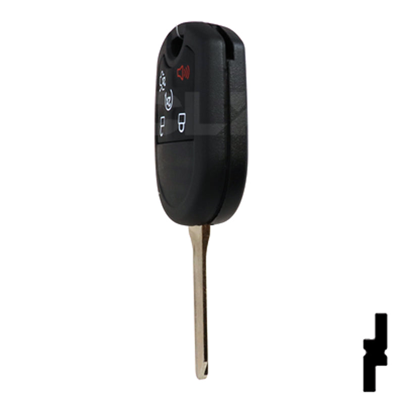 Ford 5 Button Remote Head Key (5B1) - By Ilco Automotive Key Ilco