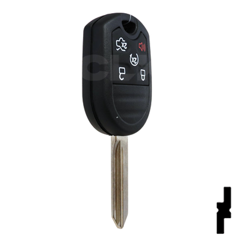 Ford 5 Button Remote Head Key (5B1) - By Ilco Automotive Key Ilco