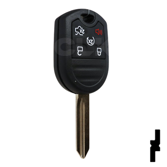 Ford 5 Button Remote Head Key (5B1) - By Ilco Automotive Key Ilco