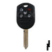 Ford 5 Button Remote Head Key (5B1) - By Ilco Automotive Key Ilco