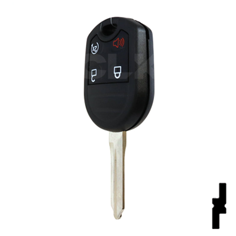 Ford OEM Replacement 4-Button Remote Key with Remote Start Automotive Key Solid Keys USA