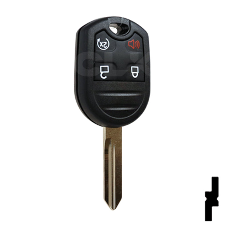 Ford OEM Replacement 4-Button Remote Key with Remote Start Automotive Key Solid Keys USA